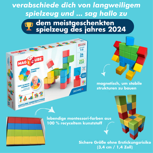 Montessori Zauberwürfel - Magnetische Bauklötze