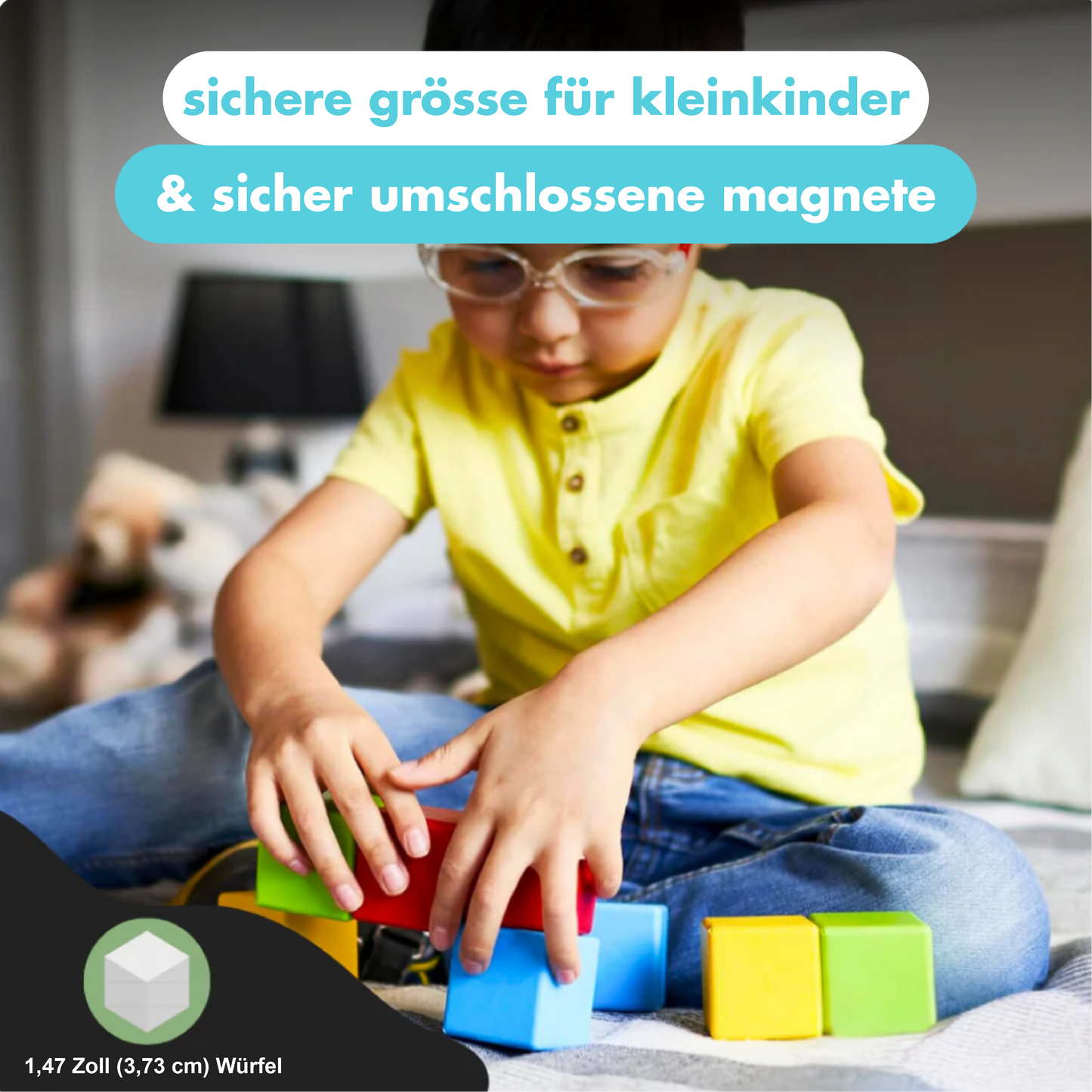 Montessori Zauberwürfel - Magnetische Bauklötze