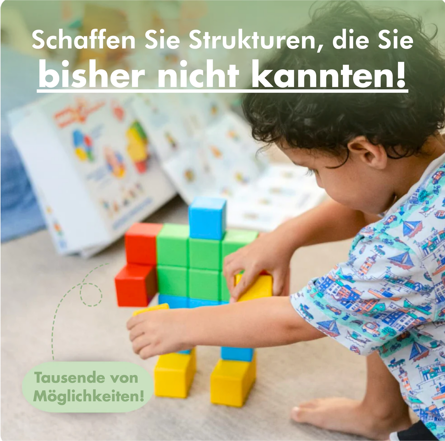 Montessori Zauberwürfel - Magnetische Bauklötze