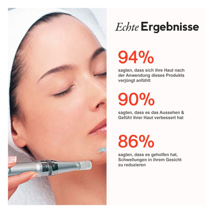 Wiederaufladbarer Microneedling Dermapen Pro mit 30 Ersatzpatronen